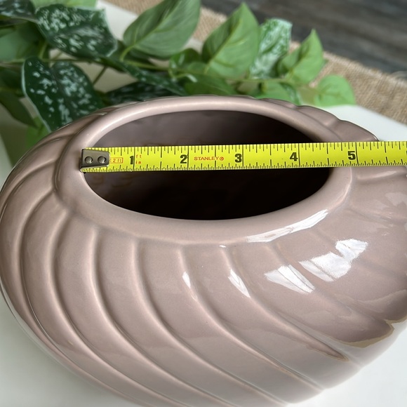 Vintage Wavy Ribbed Vase 80s Art Deco Treasure Craft - Picture 14 of 17